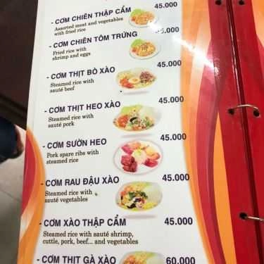 Thực đơn- Quán Ăn Phở Sài Gòn - Nguyễn Văn Cừ