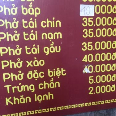 Thực đơn- Quán Ăn Cơm Niêu Sánh - Phở & Lẩu Đuôi Bò