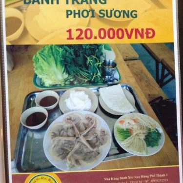 Thực đơn- Quán Ăn Phố Thành - Bánh Xèo Rau Rừng - Đường Số 41