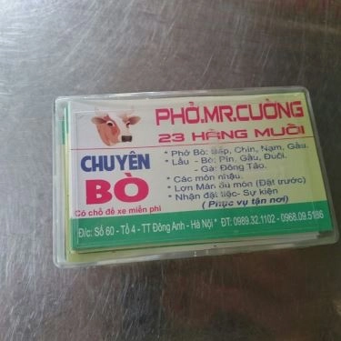 Tổng hợp- Quán Ăn Phở Mr Cường Hàng Muối - Thị Trấn Đông Anh