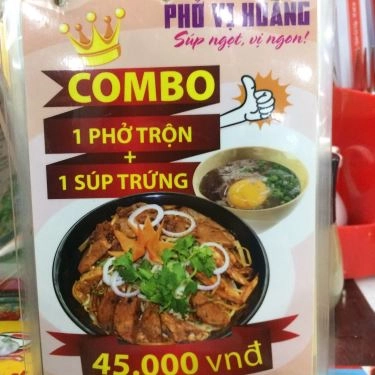 Thực đơn- Quán Ăn Phở Vị Hoàng