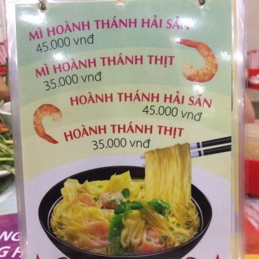 Thực đơn- Quán Ăn Phở Vị Hoàng