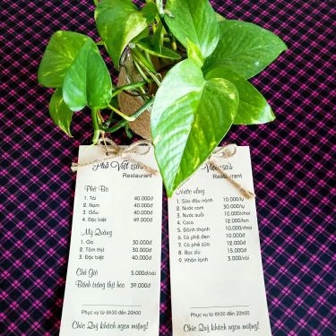 Thực đơn- Nhà Hàng Phở Việt 150's - Bánh Tráng Thịt Heo & Mì Quảng
