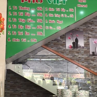 Thực đơn- Quán Ăn Phở Việt