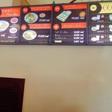 Thực đơn- Quán Ăn Phở Việt Kiều