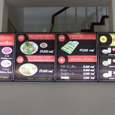 Thực đơn- Quán Ăn Phở Việt Kiều