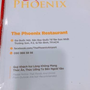 Tổng hợp- Nhà Hàng Phoenix Restaurant - Ga Quốc Nội Sân Bay Tân Sơn Nhất