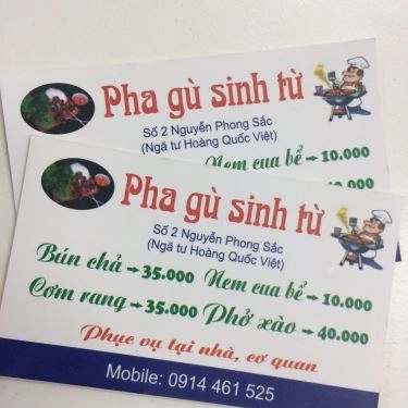 Tổng hợp- Quán Ăn Bún Chả Sinh Từ - Nguyễn Phong Sắc
