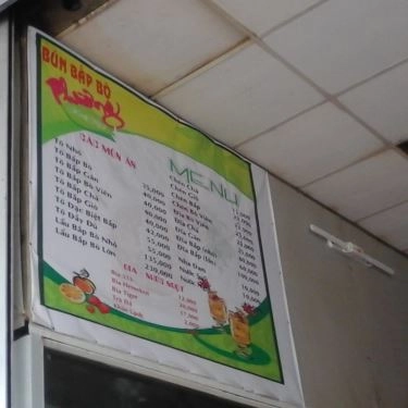Tổng hợp- Quán Ăn Quán Phương - Bún Bắp Bò