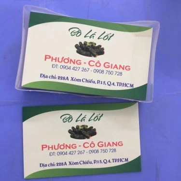 Tổng hợp- Quán Ăn Phương Cô Giang - Bò Lá Lốt Mỡ Chày