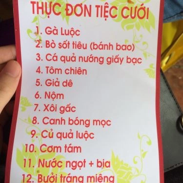 Thực đơn- Quán Ăn Phương Mai - Gà Không Lối Thoát