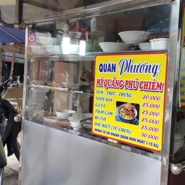 Thực đơn- Quán Ăn Phương - Mì Quảng Phú Chiêm