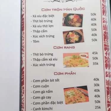 Thực đơn- Quán Ăn Phương Thuần - Đồ Ăn Hàn Quốc