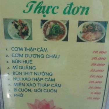 Thực đơn- Quán Ăn Phương Tịnh - Cơm Chay