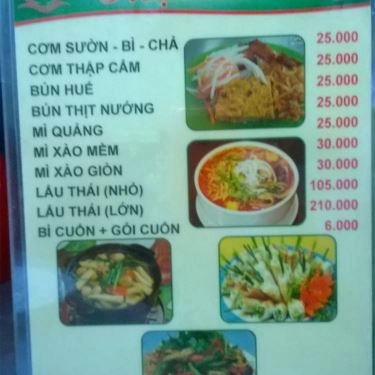 Thực đơn- Quán Ăn Phương Tịnh - Cơm Chay