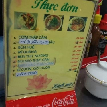 Thực đơn- Quán Ăn Phương Tịnh - Cơm Chay