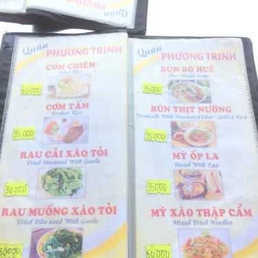 Thực đơn- Quán Ăn Phương Trinh - Bánh Bèo - Nậm - Lọc