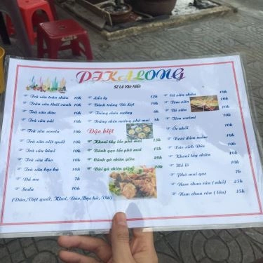Thực đơn- Quán Ăn Pikalong - Trà Sữa & Ăn Vặt
