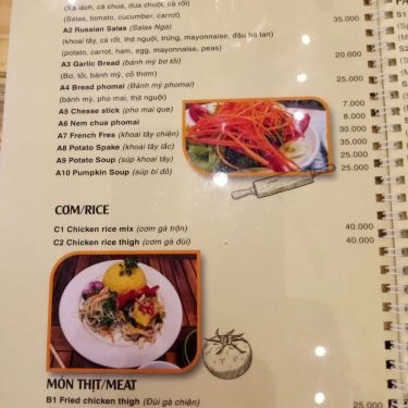Thực đơn- Quán Ăn Pizza Chảo - Văn Quán