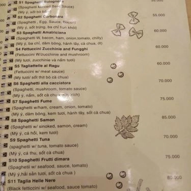 Thực đơn- Quán Ăn Pizza Chảo - Văn Quán