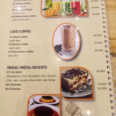Thực đơn- Quán Ăn Pizza Chảo - Văn Quán