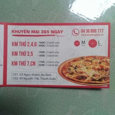 Tổng hợp- Nhà Hàng Pizza Express - Nguyễn Trãi