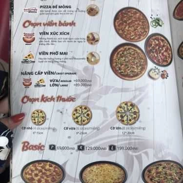 Thực đơn- Pizza Hut - Cảng Mới