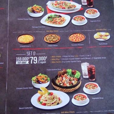 Thực đơn- Nhà Hàng Pizza Hut - Vincom Maximark Cộng Hoà