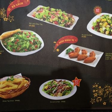 Thực đơn- Nhà Hàng Pizza Hut - Trần Não