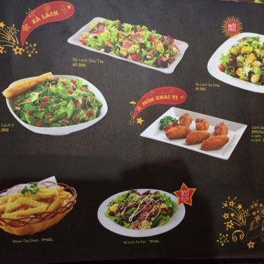 Thực đơn- Nhà Hàng Pizza Hut - Trần Não