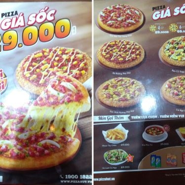 Thực đơn- Nhà Hàng Pizza Hut - Trần Não