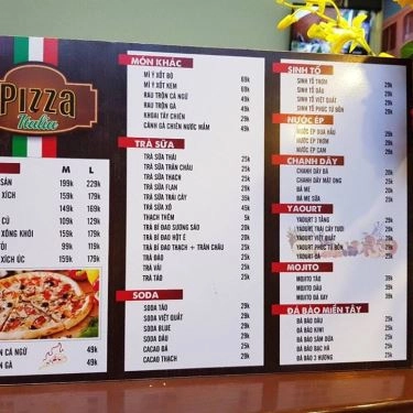 Thực đơn- Quán Ăn Pizza Italia - Đoàn Trần Nghiệp
