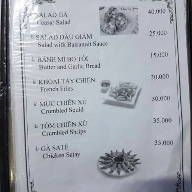 Thực đơn- Quán Ăn Pizza Lào