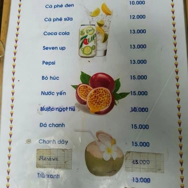 Thực đơn- Quán Ăn Pizza Lào