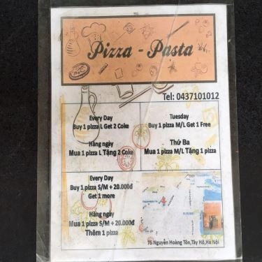 Thực đơn- Quán Ăn Pizza & Pasta - Nguyễn Hoàng Tôn