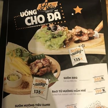 Thực đơn- Quán Ăn Póc Nướng & Bia