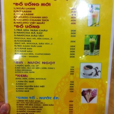 Thực đơn- Quán Ăn Popeye - Vincom Long Biên