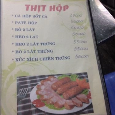 Thực đơn- Quán Ăn Quán 114