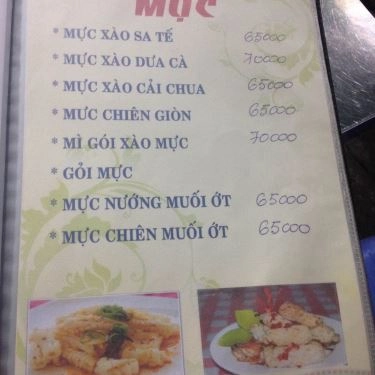 Thực đơn- Quán Ăn Quán 114