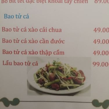 Thực đơn- Quán Ăn Quán 118 - Hải Sản Tươi Sống
