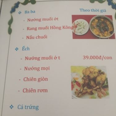 Thực đơn- Quán Ăn Quán 118 - Hải Sản Tươi Sống