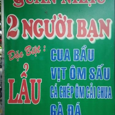 Thực đơn- Quán Ăn Quán 2 Người Bạn - Các Món Lẩu