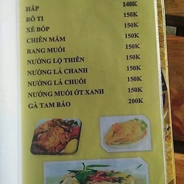 Thực đơn- Quán Ăn Quán 27 - Đặc Sản Gà Tre Đèo Le