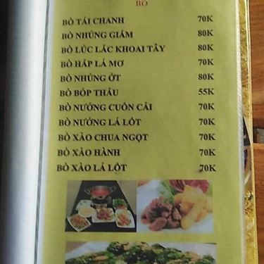 Thực đơn- Quán Ăn Quán 27 - Đặc Sản Gà Tre Đèo Le