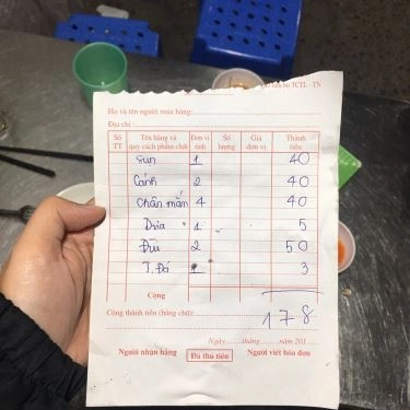 Thực đơn- Quán Ăn Quán 46 Nhung Béo - Phở & Chân Gà Rang Muối