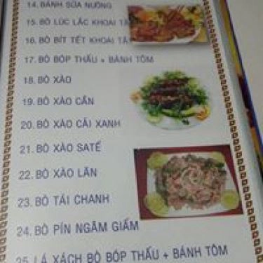 Thực đơn- Quán Ăn 180 - Quán Ăn Gia Đình