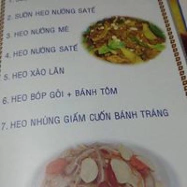 Thực đơn- Quán Ăn 180 - Quán Ăn Gia Đình