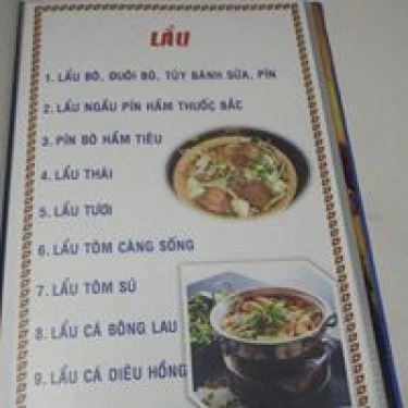 Thực đơn- Quán Ăn 180 - Quán Ăn Gia Đình