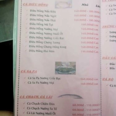 Thực đơn- Quán Ăn 25 - Hải Sản Tươi Sống