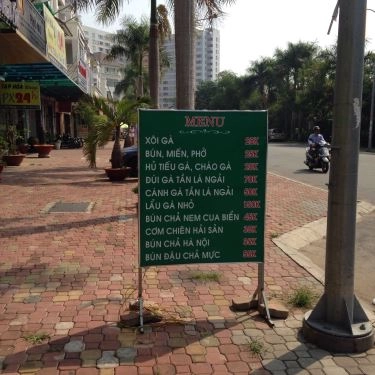 Thực đơn- Quán Ăn Gia Đình 105
